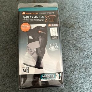 Shock doctor 855 v flex ankle brace medium right foot black